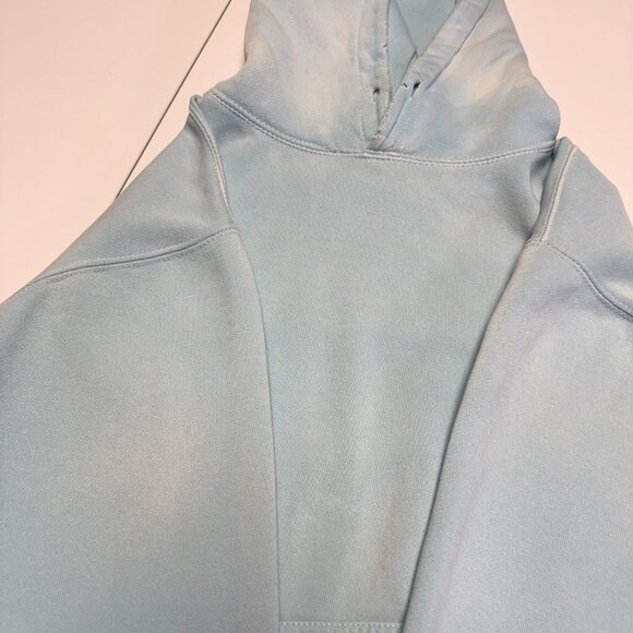 Mooji Mooji Hoodie Sweatshirt Mens Medium 24x24.5 Blue Oversized USA - Picture 4 of 14